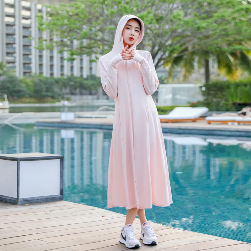 

Sun Protection Clothing Women's Summer Cycling Long Body Sun-Protective Clothing Thin UV Protection Cardigan Outwear Blouse