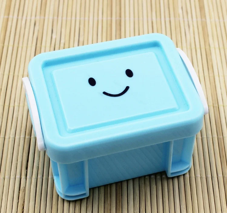 Smiley blue 1 шт. мини-коробка для хранения для Барби Kurhn Blyth Licca 1/6 оригинальная bjd кукла hourse мебельные аксессуары Каса да boneca - Цвет: Smiley blue
