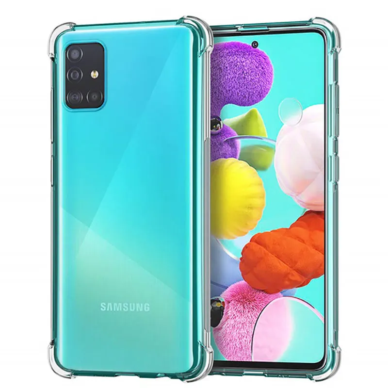 Super Shockproof Case For Samsung A51 A71 A 51 71 51A 71A A515F A715F Soft TPU Silicone Airbag Mobile Phone Luxury Cover | Мобильные