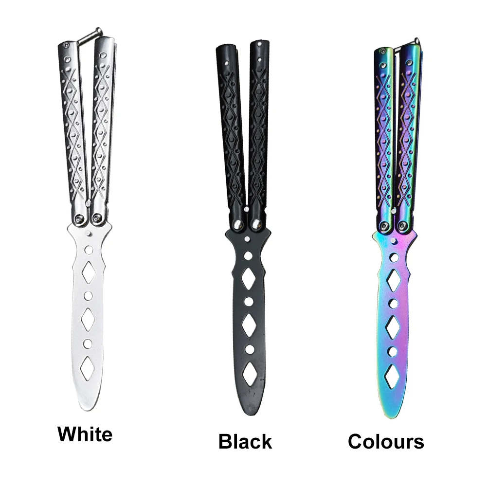 

Durable Gift For Beginner Unedged Sturdy Non Break 6 Hole Blunt Blade Tool Wear Resistant Butterfly Training Practice