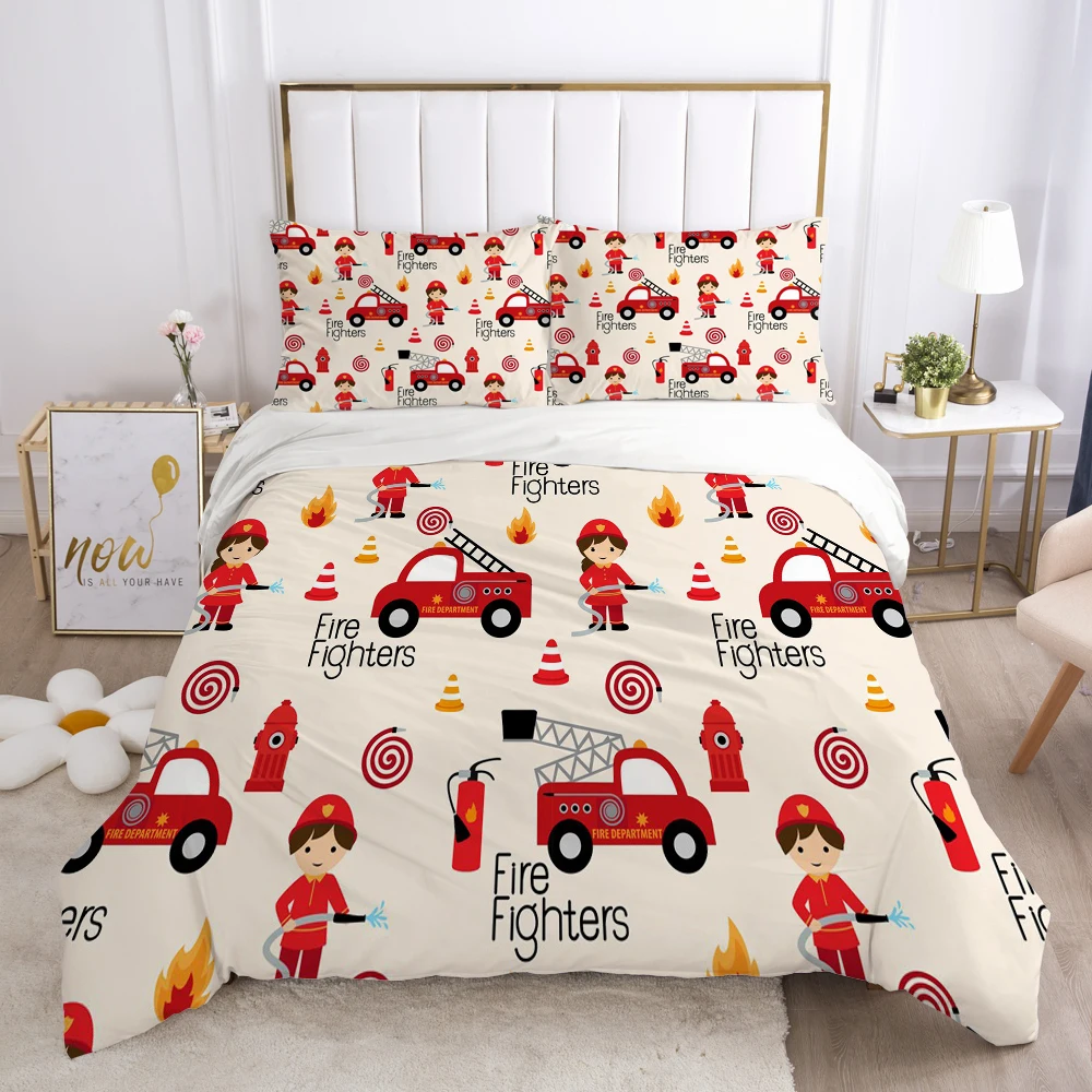 

Комплект постельного белья с пододеяльником, наволочкой, одеялом, двойным размером, 3D дизайн, мультяшное постельное белье