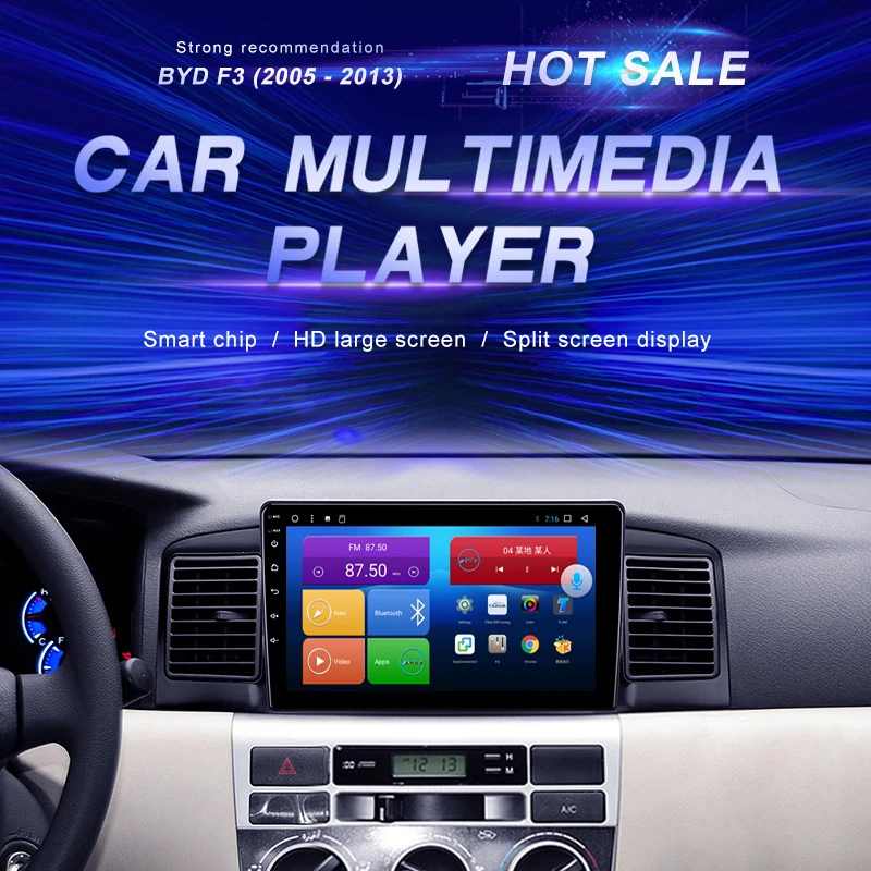 

Android Car DVD For BYD F3 （2005 - 2013） Car Radio Multimedia Video Player Navigation GPS Android10.0 Double Din