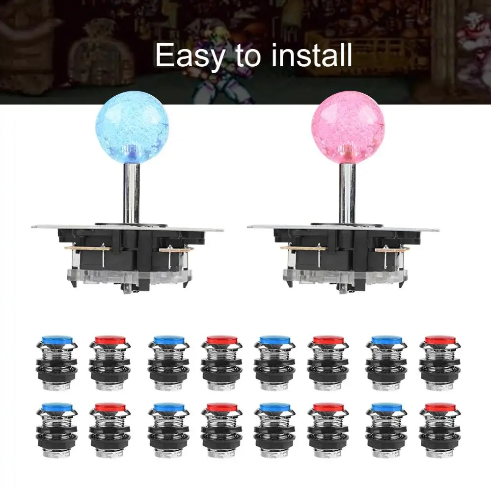 Аксессуары для Аркады Zero Delay USB энкодер DIY Набор игровой кабель светодиодный