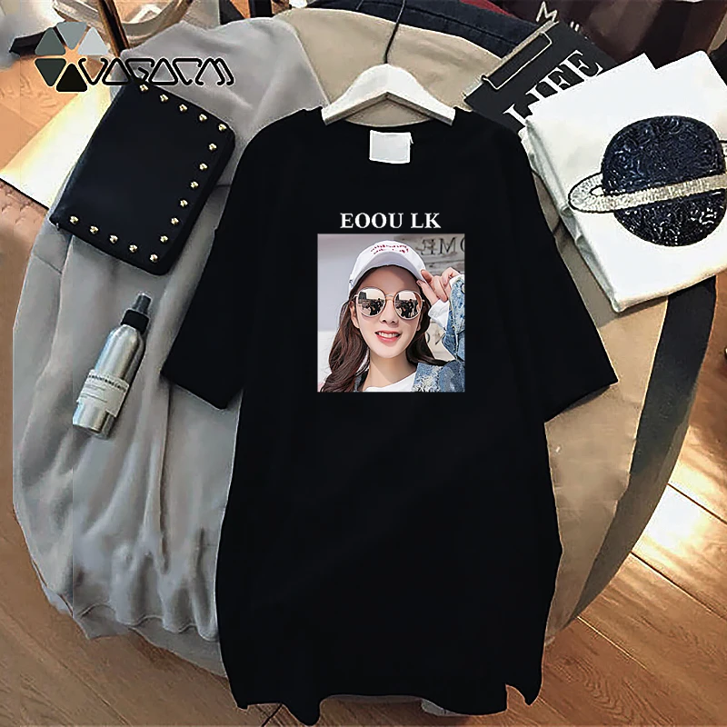 

Loose Women Dress 2021 Summer Casual Fashion Print Girl Club Dresses Female Streetwear Black Vestidos De Verano