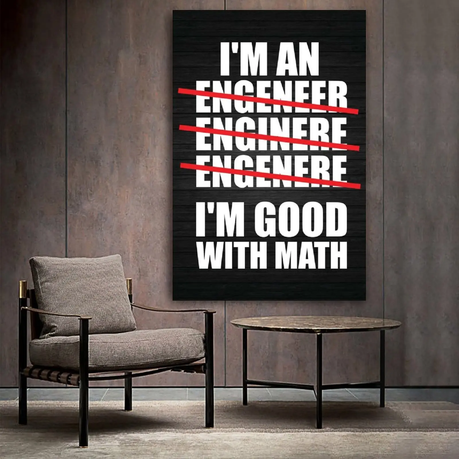 Инженер хорошо в математике постеры эстетика домашний офис Настенный декор и