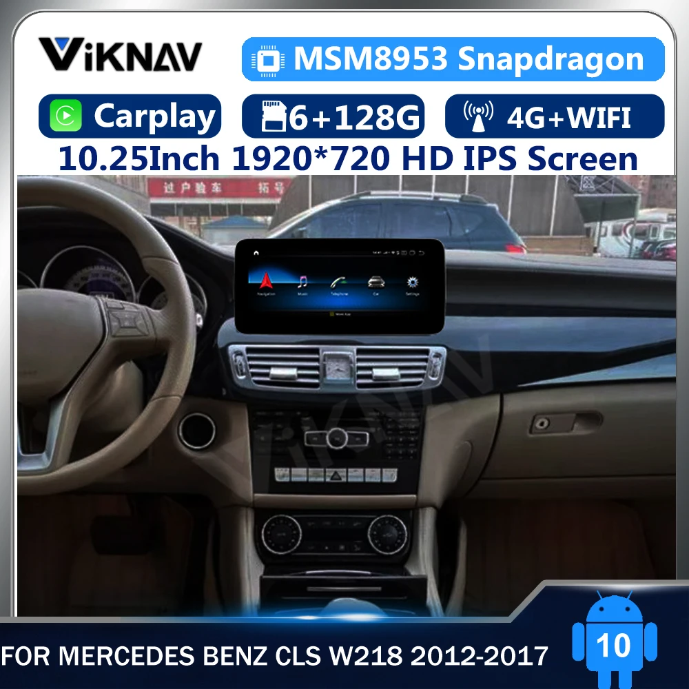 

Android 10 Car for Mercedes benz CLS W218 2012-2017 GPS Navigation Car stereo carplay DVD multimedia radio Player