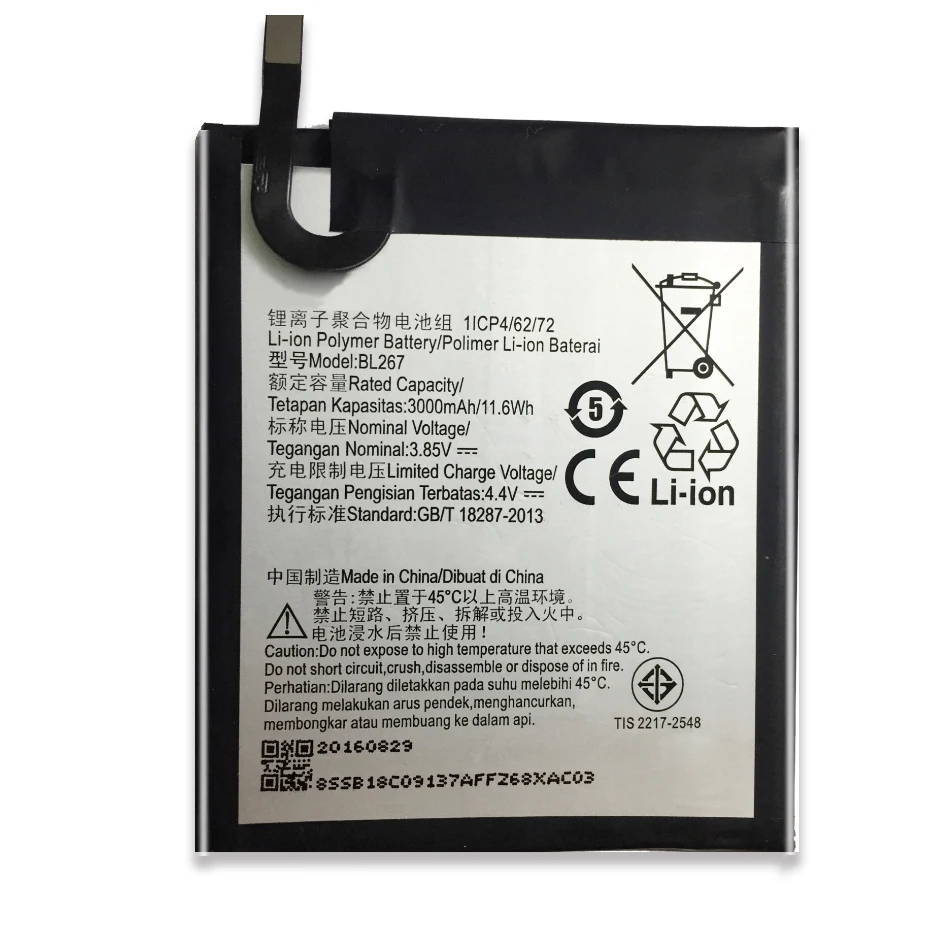 Аккумулятор BL267 BL272 для Lenovo Vibe K6 K33a48 K33b36 k33b37 (не K33A42) Power/K6 K33A42 XT1662 k3 | Мобильные