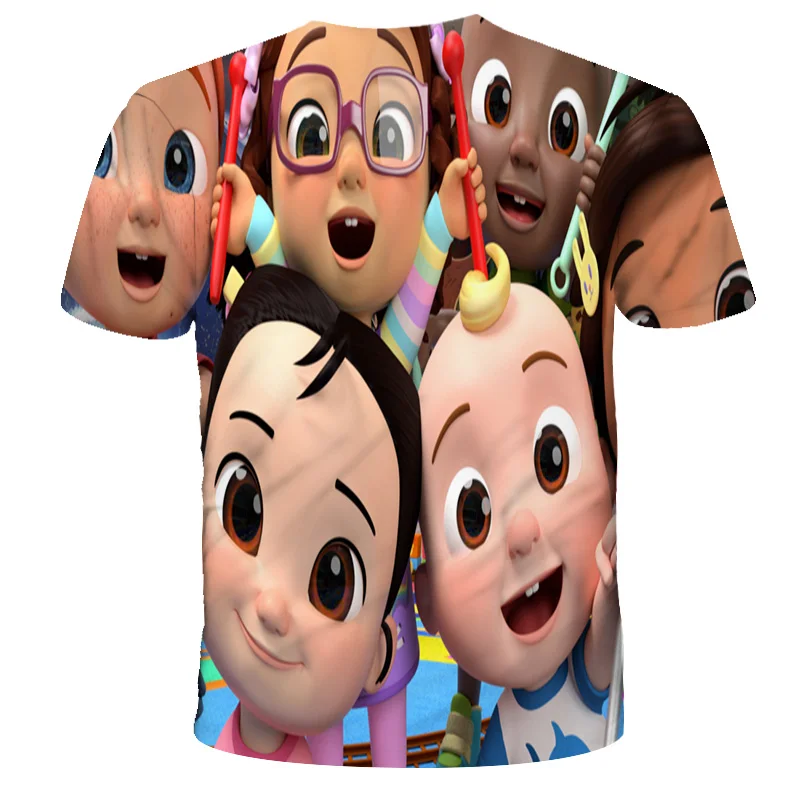 

New Boys and Girls Cocomelon Baby Clothes Harajuku Cartoon Baby 3d Printing Graphic T-shirts Kids Children Clothing Baby Tops