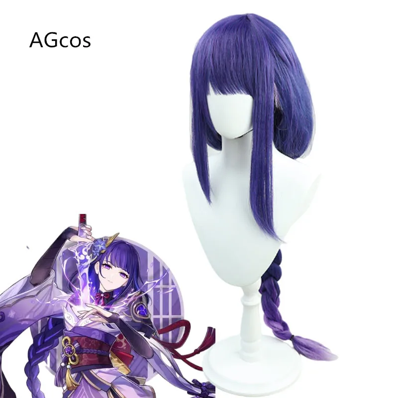 

Парик для косплея AGCOS Game Genshin Impact Raiden Shogun Baal