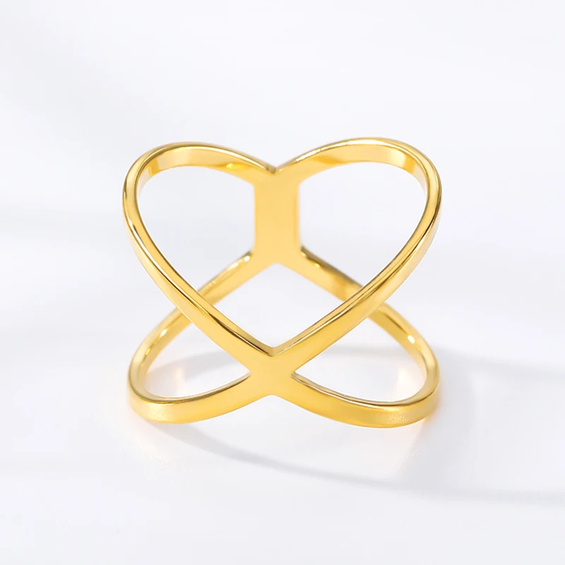 Кольца из нержавеющей стали для женщин и мужчин розовое золото серебристый цвет