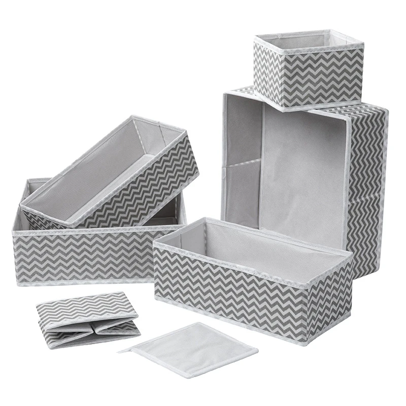 

Non-Woven Underwear Storage Box Socks Bra Underwear Drawer Storage Box Foldable Storage Box