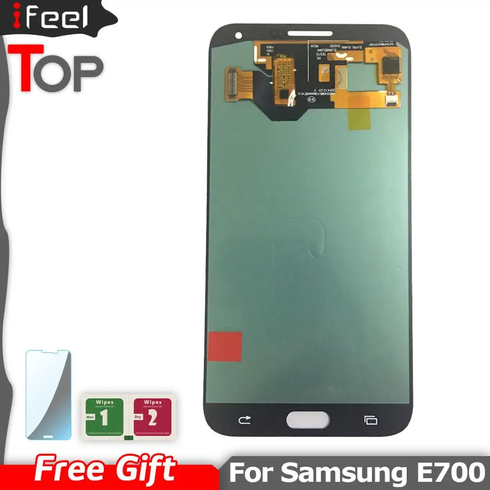 ЖК дисплей Super AMOLED для Samsung Galaxy E7 E700 E700F E7000 E7009 с сенсорным экраном и дигитайзером в