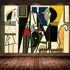 Картина с рисунком Пикассо и моделью, настенная живопись, домашний декор, настенные картины, печать для гостиной, художественные картины, плакаты