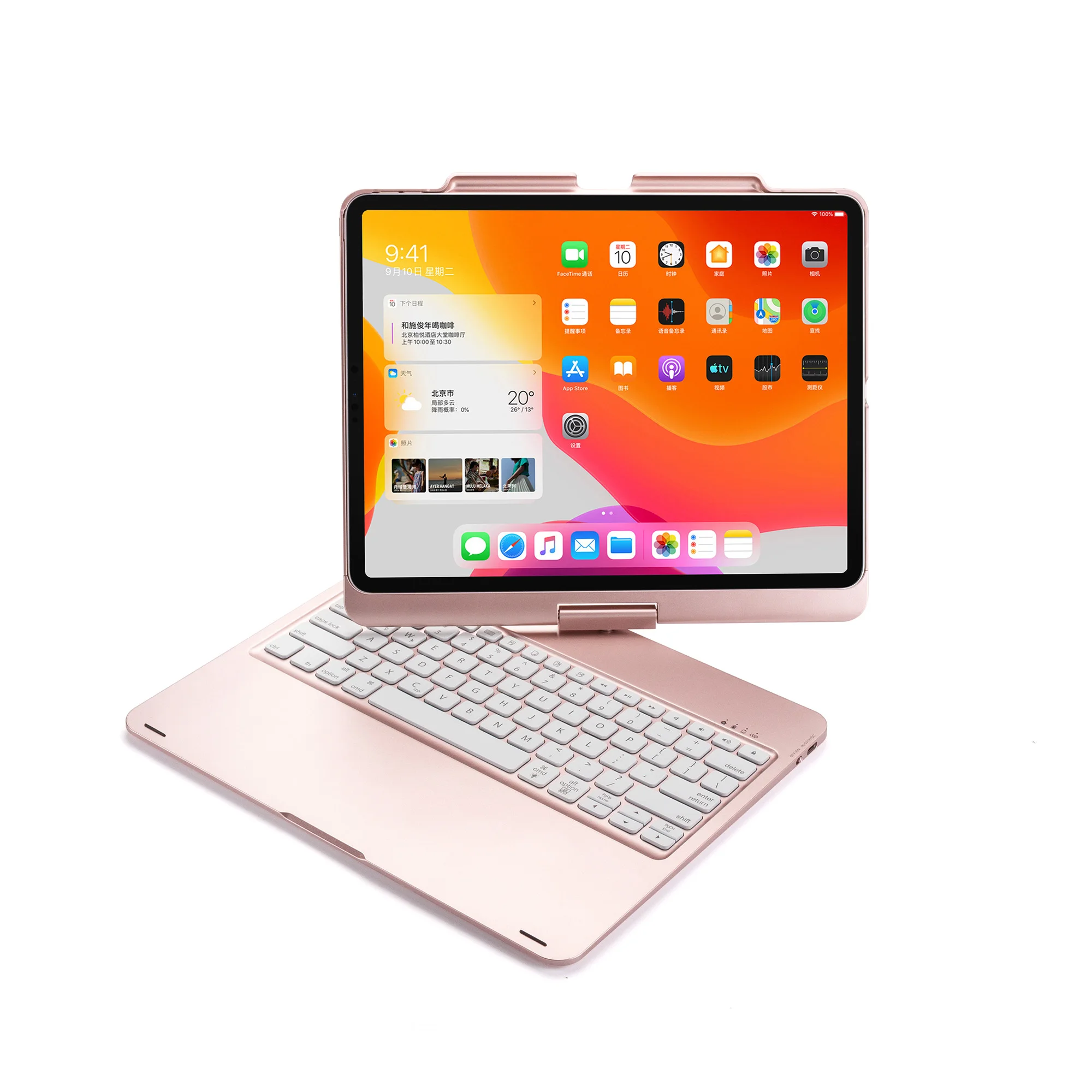 Беспроводная Bluetooth клавиатура чехол для 2020ipad pro12.9 '񟭒 ipad 12 9'' ультра тонкий