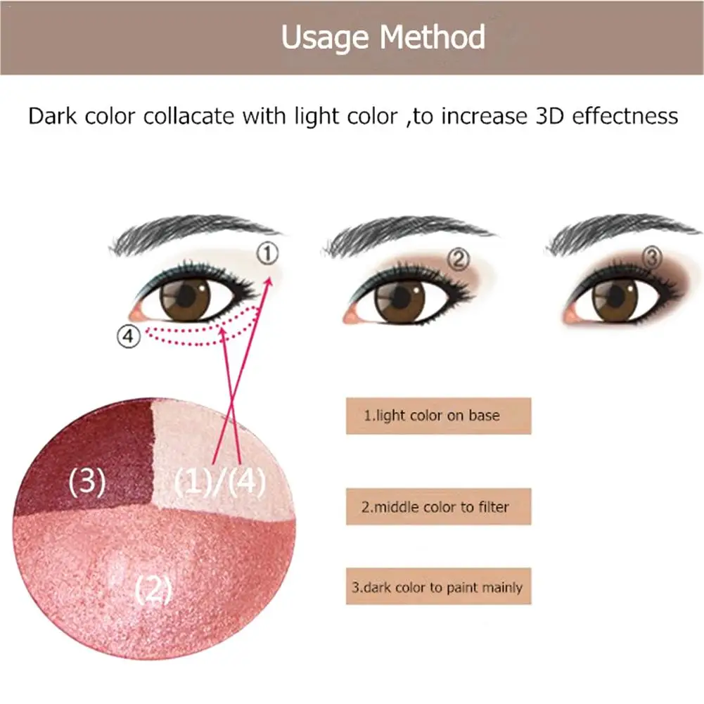 NOVO Shimmer eyeshadow palette shining eye shadow Pigment eyeshadows Baked Mineral powder eyes makeup korean cosmetics |