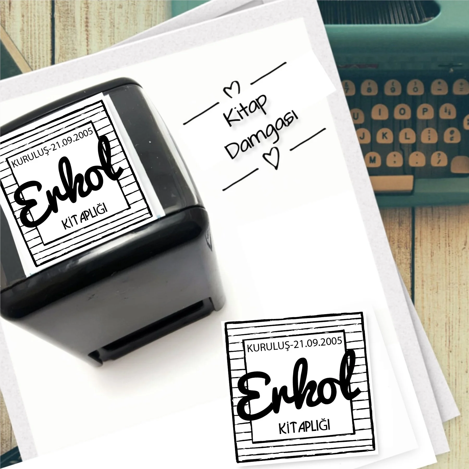 

Персонализированные именем Автоматическая штамп с изображением площади-841