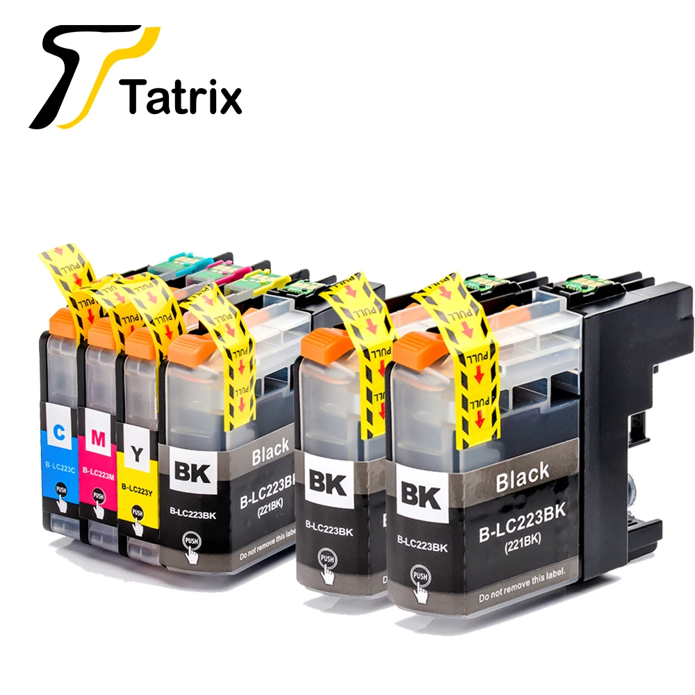 Чернильный картридж Tatrix LC221 LC223 для струйных принтеров совместимый с цветами Brother