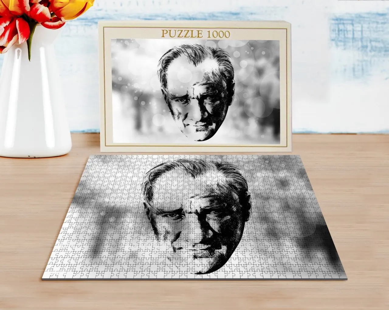 

BK Home Charcoal Ataturk Designed 1000 Piece Professional Puzzle-4 Decoration Girlfriends Gift Moment Happy Design Modern Quality