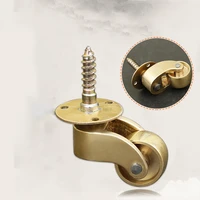 4pcslot vintage universal casters wheels 360 degree rotation brass heavy duty wheel casters for hardware screw length 2 7cm