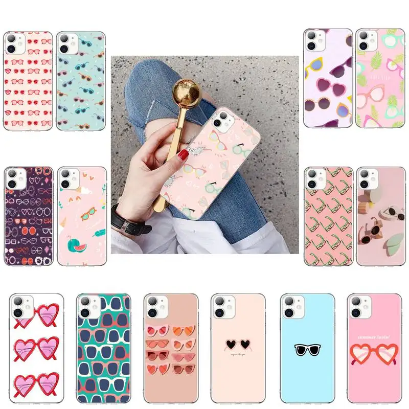 YNDFCNB милые Солнцезащитные очки DIY чехол для телефона iPhone X XS MAX 6 6s 7 7plus 8 8Plus 5 5S SE 2020 XR
