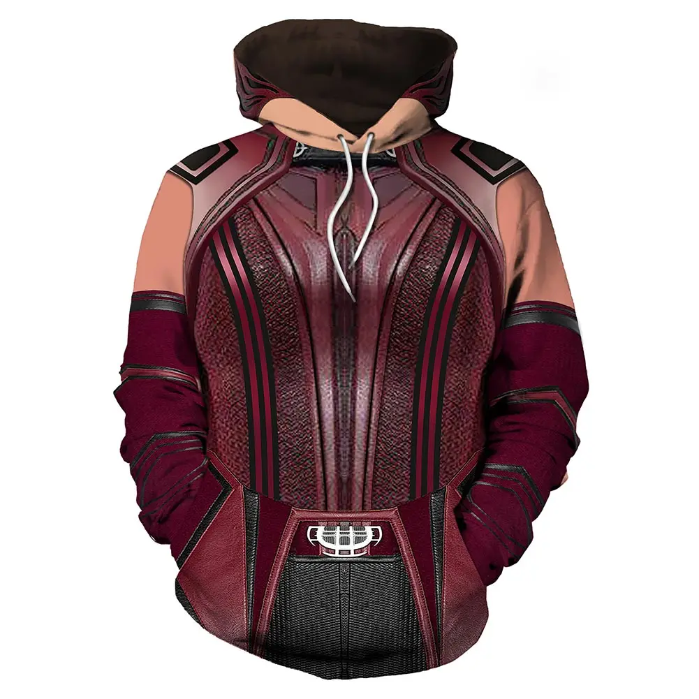 

Толстовка Wanda Maximoff для косплея, толстовка с капюшоном и 3D принтом, мужская и женская Повседневная Уличная одежда, пуловер