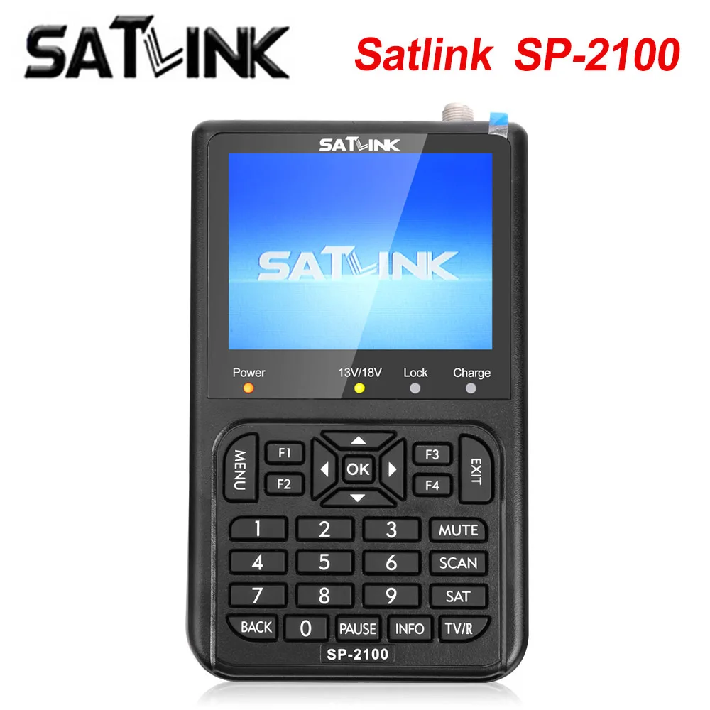 Original SATLINK SP-2100 HD DVB-S/S2 and MPEG-2/4 Digital Satellite Signal Finder Meter with 3.5 Inches LCD Color Screen | Электроника - Фото №1