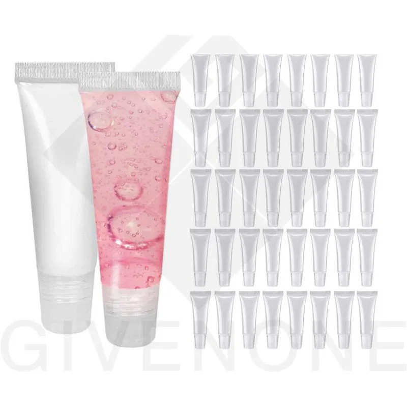 10 мл Прозрачный мягкий блеск для губ контейнер сжатия с шприцем многоразовая