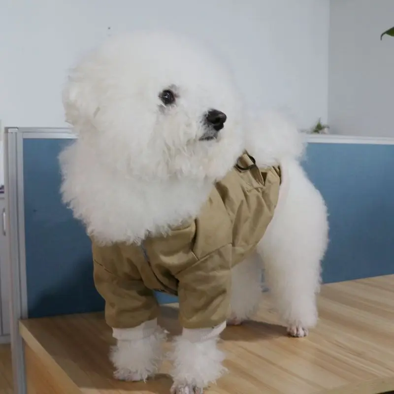 Роскошная зимняя куртка для собак в винтажном стиле маленькой собаки кошки Щенок