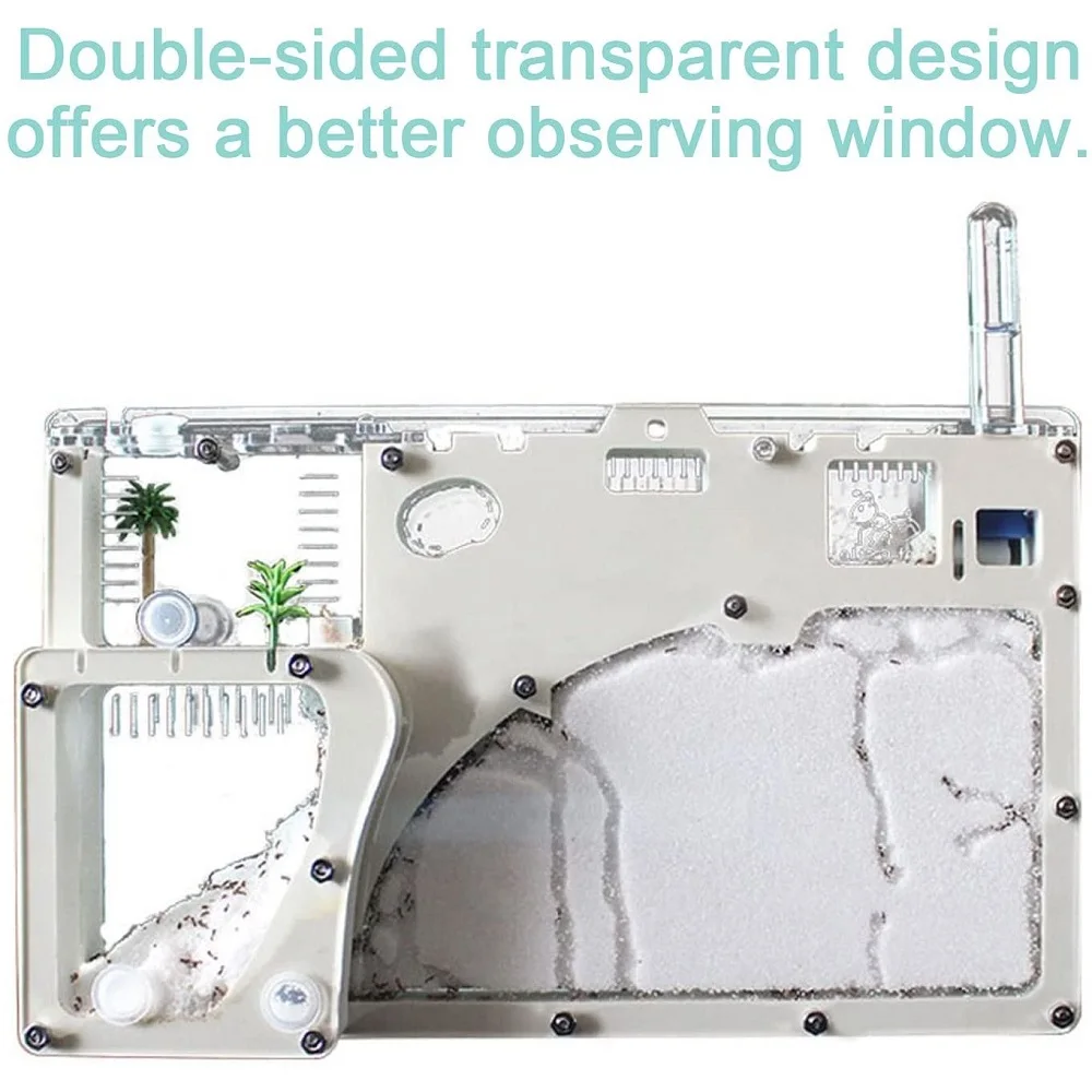 Castillo de arena de hormigas para ni&ntilde;os, taller de nido, granja de hormigas dom&eacute;stica, juguetes educativos para ni&ntilde;os, conjunto de ciencia, 2021-5