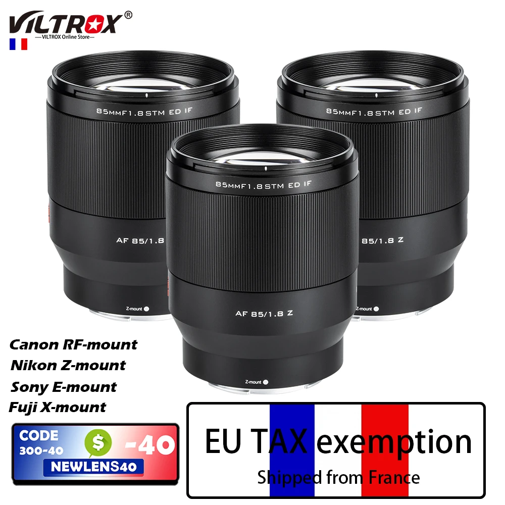 Объектив Viltrox 85 мм F1.8 с автофокусом для Sony E Mount Lens Nikon Z объектив Canon RF Fuji X Full Frame A9 A7R3