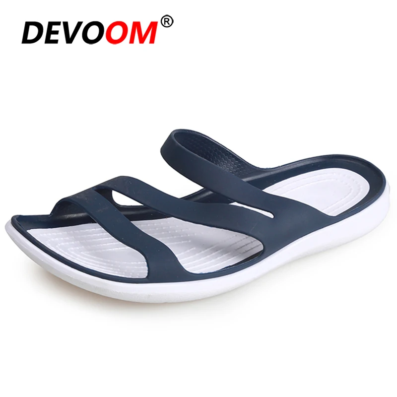 Уличные пляжные сандалии женские мягкие удобные слипоны женская летняя обувь