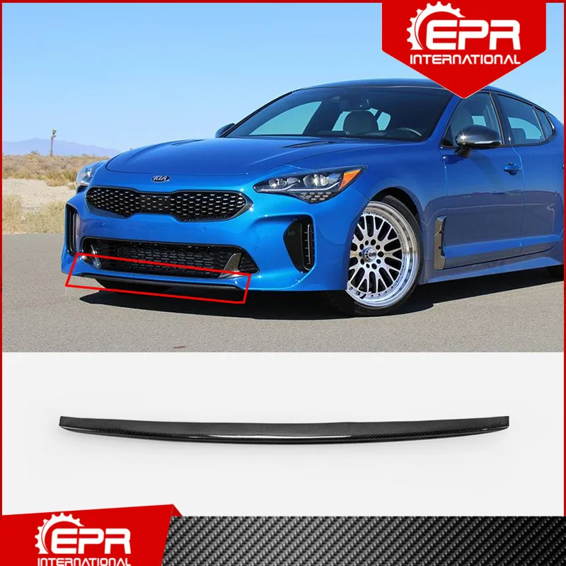 Чехол для переднего бампера и губ из углеродного волокна Kia Stinger EPA (замена OEM