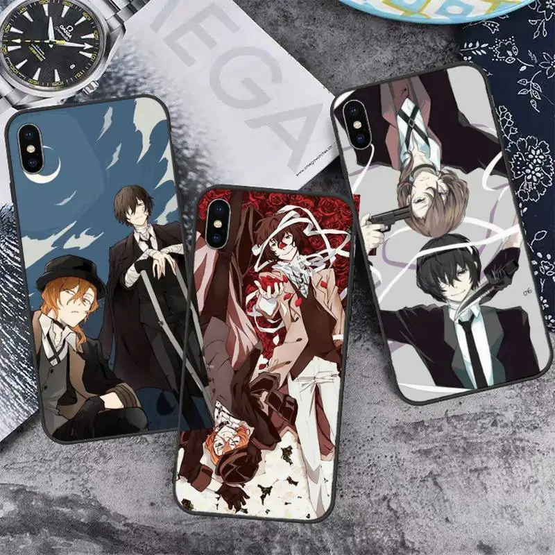 

Anime Bungou Stray Dogs Phone Case for iPhone 11 12 pro XS MAX 8 7 6 6S Plus X 5S SE 2020 XR mini
