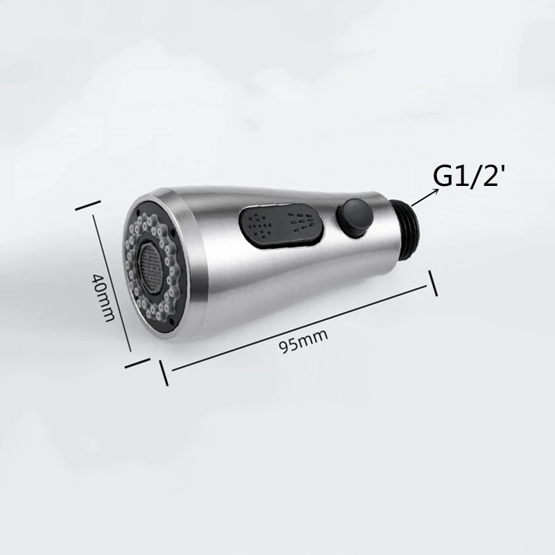 Насадка На смеситель для кухонного крана матовая черная струйная головка