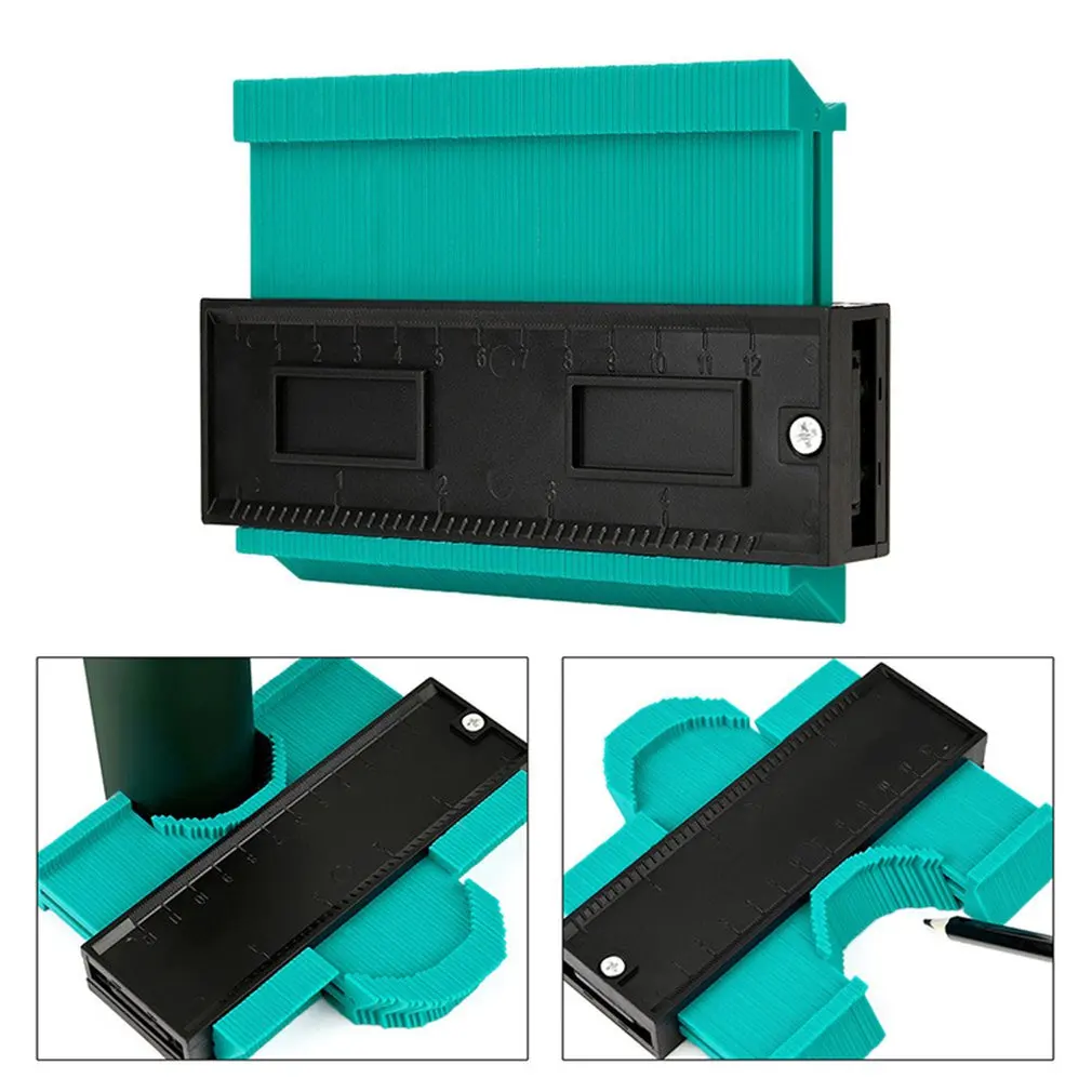 5-inch Profilometer Universal Angle Ruler Flat Laminate Tile Edge Forming Measuring Wood Marking Tool |