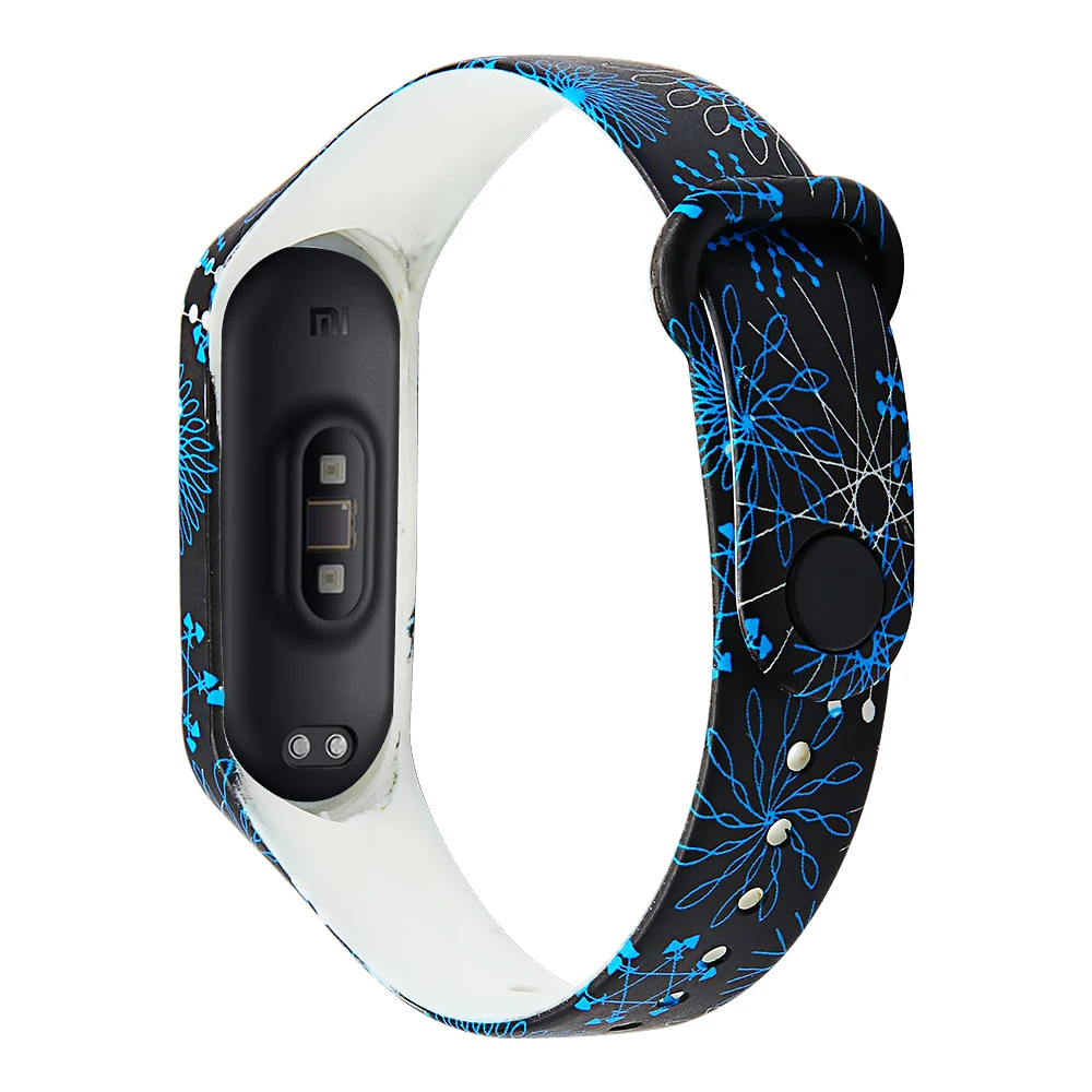 Joyozy стиль печати браслет силиконовый ремешок для xiaomi mi band 3 ремешок водонепроницаемый спортивный ремешок для xiaomi mi band 4 ремешок