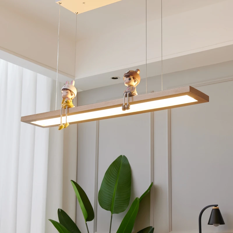 

Dining room pendant lights Nordic living room lamp creative modern led lighting minimalist household light home decor wood lamps