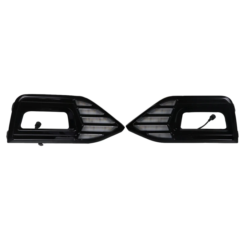

2Pcs for 2018-2019 Pat with Yellow and Blue Three-Color Daytime Running Lights