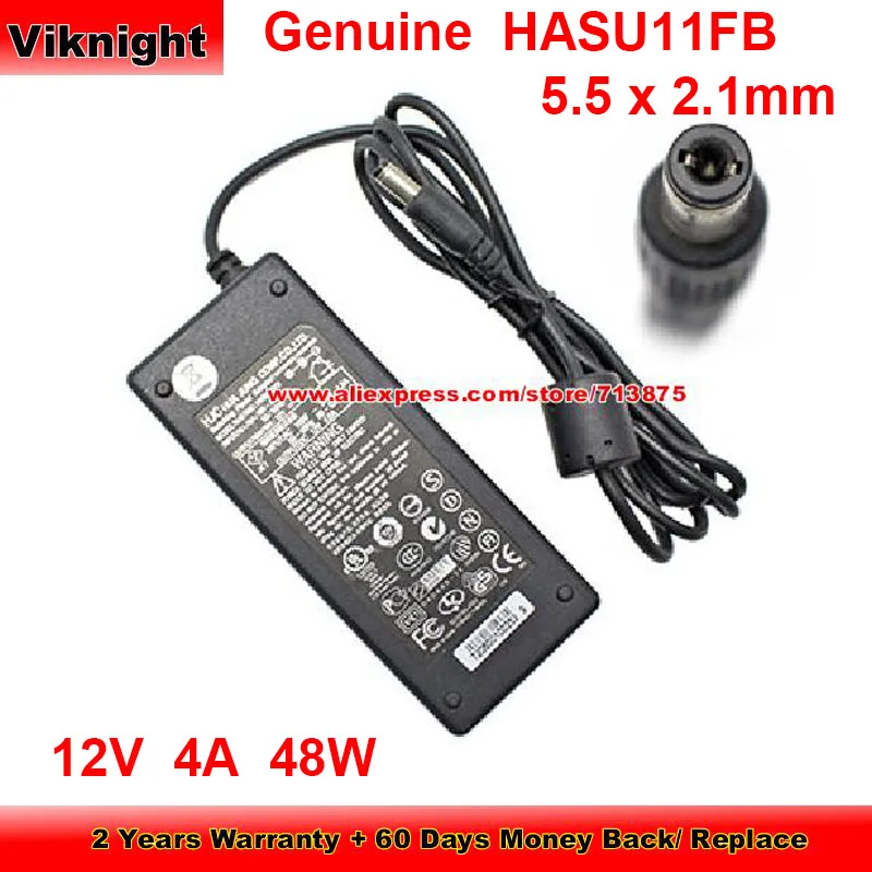 

Genuine HJC HASU11FB 48W Charger 12V 4A Ac Adapter with 5.5 x 2.1mm Plug Power Supply