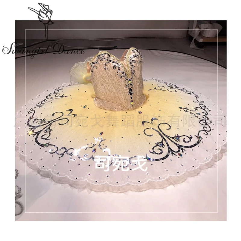 Детская балетная пачка BT4061, профессиональные золотые балетные костюмы