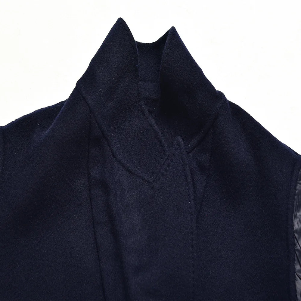 

100% Wool 2020 Autumn and Winter New Style College Style Logo Double-breasted Woolen Blazer Women