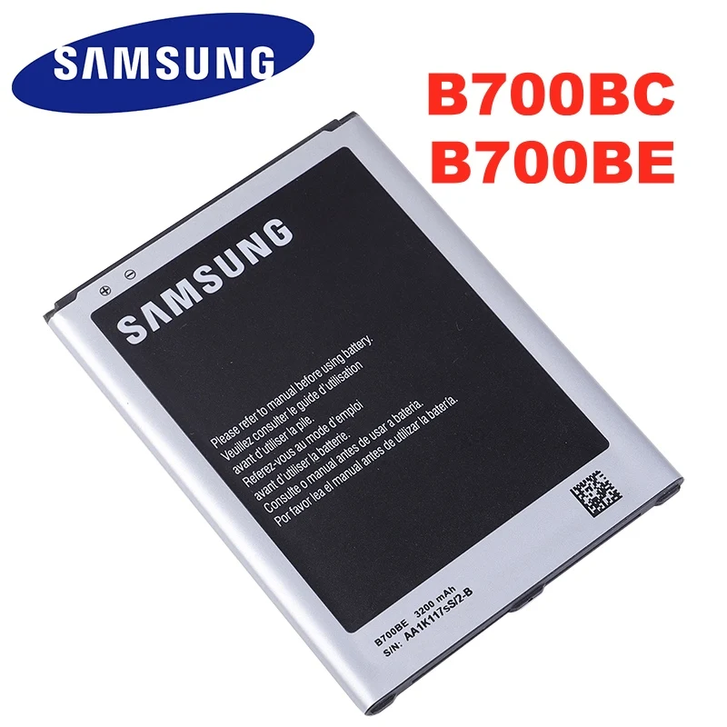 B700BE B700BC 100% Оригинальный аккумулятор для Samsung Galaxy Mega 6 3 i9200 i527 i525 I9205 P729 T2556 L600 3200 мАч