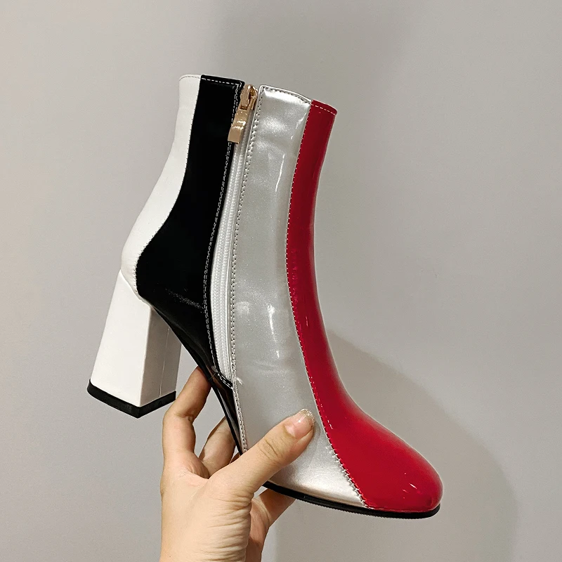 Классические разноцветные женские ботильоны в британском стиле элегантные