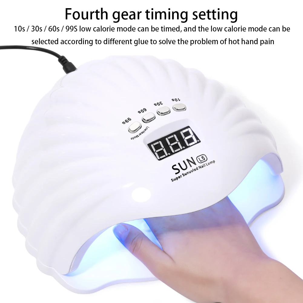 

150W LED Lamp Nail Dryer 42LEDs UV Ice Lamp For Drying Gel Polish Timer Auto Sensor Manicure Tools 10S/30S/60S/99S Timer