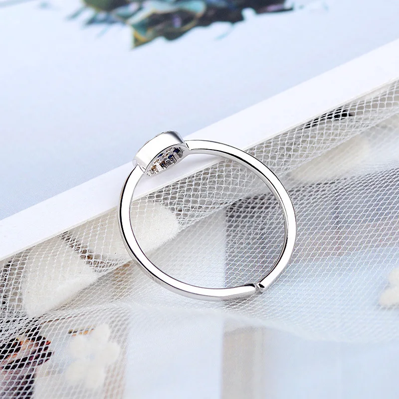 Модные креативные темперамент серебро Цвет кольца ювелирные изделия светильник