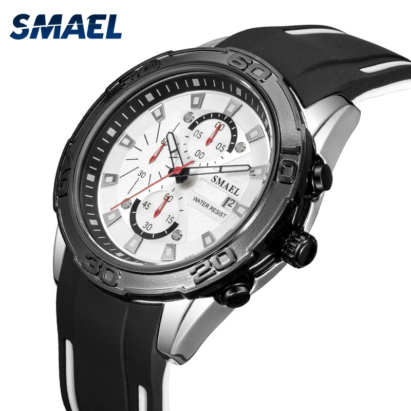 SMAEL Топ бренд повседневные спортивные мужские часы сплав Роскошные военные