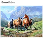 EverShine DIY 5D Алмазная Вышивка Лошадь фотографии Алмазная мозаика со стразами Картина лошадь вышивки крестом Home Decor