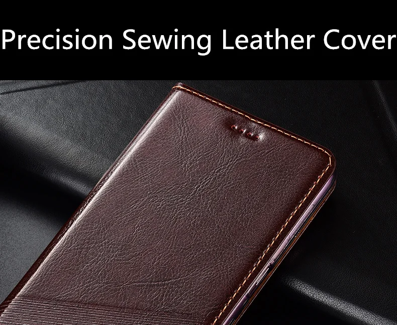 Магнитный флип-чехол из натуральной кожи с отделением для карт Huawei Y9 Prime 2019 чехол