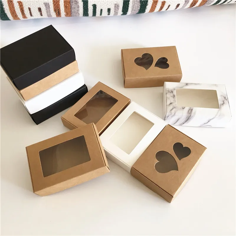 Упаковочная коробка из крафт-бумаги черно-коричневая упаковочная бумаги для