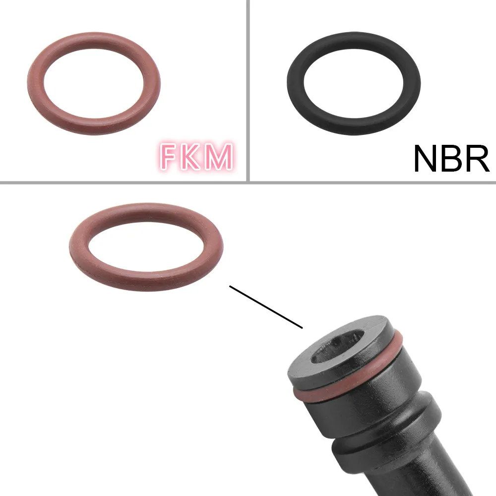 AN60 45 90 120 Degree Hose End Oil Fuel Reusable Fitting FKM Oil Fuel Swivel Hose Anoized Aluminum Straight Elbow  Black red images - 6